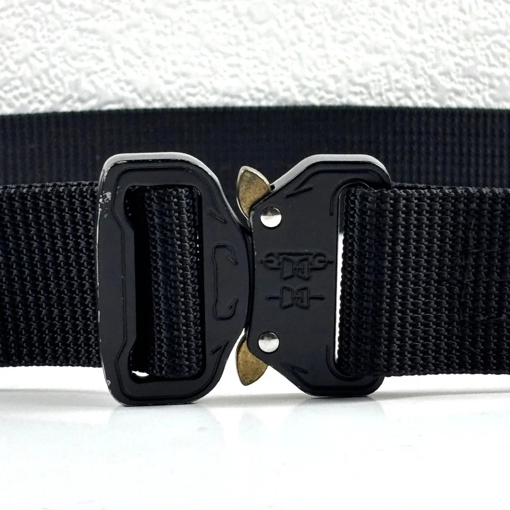 Wolf Tactical Quick Release Nylon Belt Mens Large Black EDC Utility Riggers 48